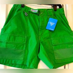 Performance Fishing Gear Shorts, See Photos For Measurements. Green Shorts With Pockets For Outdoor Activities, Green Hiking Shorts With Pockets, Green Cargo Shorts For Outdoor With Pockets, Green Cargo Shorts For Summer Outdoor Activities, Green Shorts For Hiking, Green Cargo Shorts With Pockets For Outdoor, Green Shorts For Outdoor Activities, Green Cargo Shorts For Outdoor Activities, Green Hiking Shorts For Summer