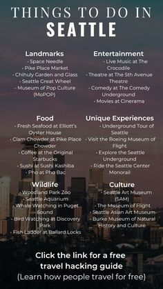 the top things to do in seattle