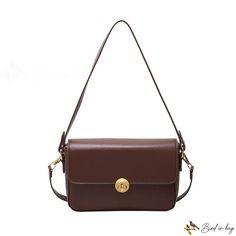 Bird in Bag - Underarm bag fashion fashion shoulder bag new female simple crossbody casual small square bag Trendy Brown Baguette Bag With Single Shoulder Strap, Brown Satchel Shoulder Bag With Solid Color, Brown Solid Color Satchel Shoulder Bag, Brown Rectangular Flap Bag With Single Shoulder Strap, Brown Solid Color Crossbody Bag, Brown Solid Color Shoulder Satchel, Trendy Brown Flap Bag With Large Capacity, Elegant Brown Box Bag With Single Shoulder Strap, Brown Solid Color Crossbody Shoulder Bag