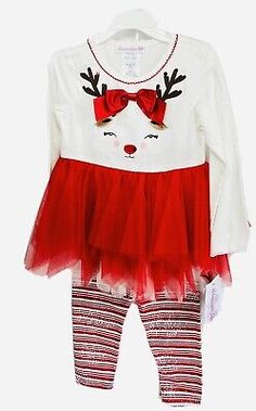 Bonnie Jean 4/4T Dress Leggins Girls red tulle net Reindeer Christmas NWT $40 | eBay Christmas Dresses For Kids Walmart, Tulle Dress Kids Christmas, Holiday Princess Tutu Dress For Dress-up, Red Christmas Tutu Dress For Dress-up, 4t Dress, Red Plaid Skirt Kids, Girls Holiday, Bonnie Jean, Girls Red