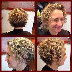 Short Hair Perm Before And After, Perms For Short Hair Before And After, Lose Perm Curls Short Hair, Spiral Perm Short Hair With Bangs, Perms For Short Hair Before And After Wavy Bobs, Best Curly Haircuts, Short Permed Hair, Short Hairstyles Fine