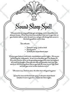 *** PLEASE SEE SHOP ANNOUNCEMENTS BEFORE ORDERING FOR IMPORTANT SHIPPING INFORMATION, DEADLINES, SHOP UPDATES, ETC. ***SOUND SLEEP SPELL DIGITAL IMAGE | INSTANT DOWNLOADGraphic Design of a Sound Sleep Spell set in an ornate frame / border.  Perfect if you're in need of a restful night full of pleasant dreams!Print and use for your art and crafting projectsNOTE:  The actual image you will be receiving is shown in the digital image sample, not in the napkin photos.  Interested in those napkins?  T Spell For Good Sleep, Sleep Jar Spell, Sleep Magic Spell, Sleep Spells Witchcraft, Sleep Protection Spell, Dream Spells Witchcraft, Sleep Blessing Witchcraft, Magick Spells Real Witches, Restful Sleep Spell