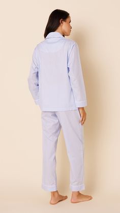 Luxe Pima is an ultra-soft, lightweight, tightly-woven cotton. Like our Cotton Voile, it is ideal for warmer climates or for people wanting a light, cool sleepwear set. 100% hand-pulled Pima Cotton Contrast piping and drawstring Long-sleeved Pajama top with full length pant with pockets Waist has 3/4' elastic and drawstring Machine wash cold - tumble dry low - no bleach Pajama set is not pre-shrunk and will shrink when washed This women's pajama set has a roomy, comfortable fit Made in Peru Most Gingham Cotton Long Sleeve Sets, Gingham Cotton Sets With Long Sleeves, Gingham Cotton Set With Long Sleeves, Long Sleeve Gingham Cotton Set, Gingham Long Sleeve Sleepwear For Loungewear, Long Sleeve Gingham Sleepwear For Loungewear, Cotton Gingham Sleepwear, Gingham Cotton Sleepwear For Bedtime, Gingham Cotton Loungewear Sets