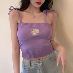 Free Size:Bust: 64-88cm/ 25.2-34.6 in, Length: 30cm/ 11.8 inMaterial: CottonDelivery time: 15-35 days Jumpsuit Men, Cute Pants, Knit Tank Top, Top Streetwear, Y2k Outfits, Mini Sweater Dress, Crop Top Sweater, Knit Tank, Knitted Tank Top