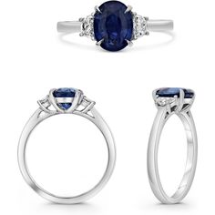 Roman & Jules - Enchanté Oval Sapphire and Diamond Platinum Ring Oval Wedding Rings With Polished Finish, Refined Oval Rings For Anniversary, Wedding Sapphire Ring In White Gold With Polished Finish, Elegant Oval Jewelry For Promise, Oval White Gold Ring For Anniversary, Brilliant Cut Oval Rings, Timeless Oval Sapphire Ring With Prong Setting, Modern Platinum Sapphire Ring For Wedding, Timeless Oval Sapphire Ring