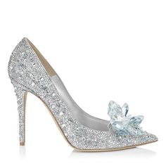 Layered from toe to heel in luxurious Swarovski crystals, the Ari is a shoe of fairy tales. Employing the classic pointy toe pump and a dramatic spike heel, each exquisite crystal has been hot fixed before mounting for longevity. Swarovski crystals call for a special occasion, live your Cinderella moment and showcase these lux heels at a high society dinner or to the party of the year. Heels Cinderella, Crystal Pumps, Bridal Pumps, Rhinestone High Heels, Shoes Silver, Valentino Rockstud, Rhinestone Bridal, Red Heels, Gold Heels