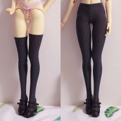 Blue Thigh Stockings/Pantyhose Stripes Striped for 1/6 1/4 1/3SD13/16 BJD Doll | eBay Striped Stockings Outfit, Emo Look, Striped Stockings, Stockings Outfit, Female Clothes, Anime Warrior, Bjd Doll, Pink Ombre, Bjd Dolls