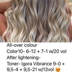 Schwarzkopf Toner Formulas, Igora Royal Blonde Formulas, Igora Vibrance Color Chart, Schwarzkopf Hair Color Chart Igora Royal, Igora Vibrance Toner Formula, Igora Vibrance Formula, Igora Hair Color, Dark To Light Hair