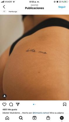 Spanish Tatoos Ideas, Spanish Tattoos, Cowgirl Tattoos, Girl Back Tattoos, Tato Henna, Hip Tattoos Women, Small Tattoo Designs