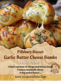 Recipes Garlic Bread, Camper Recipes, Pillsbury Biscuit Recipes, Tasteful Recipes, Recipes With Mozzarella Cheese, Pillsbury Biscuits, Awesome Appetizers, Medium Shag, Bisquick Recipes