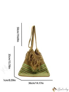 BirdinBag - Stylish Knitted Womens Shoulder Crossbody Bag - A Fashion Must-Have Bags Pattern, Details Pictures, Word Wrap, Crochet Bag Pattern, Crochet Bags, Design Product, Bag Pattern, Crochet Bag, Color Blocking