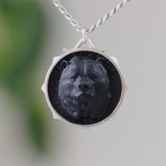 Black Marble Bear Silver Necklace, Best Bear Necklace, Bear Charm With Chain, BestFriend Gift Necklace, 925 Silver Necklace This is made with 925 Silver And "Marble Powder" material. Let's not forget that it is handmade. There may be minor differences. It can be made with other materials. You can send a message. If you have any questions, please feel free to contact me, we are happy to help. Your jewelry will be packed in a luxury jewelry box ready to be given as a special gift. You can browse my store for all my mystical designs and stories. Black Engraved Jewelry For Memorial, Black Necklace With Oxidized Finish, Black Round Pendant Necklace Collectible, Engraved Black Jewelry For Memorial, Black Round Pendant Necklace For Memorial, Black Pendant Necklace For Memorial, Sterling Silver Necklace With Oxidized Black Finish, Black Sterling Silver Necklace With Oxidized Finish, Black Oxidized Medallion Jewelry