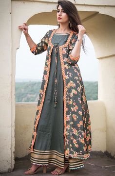 Kurti Trends, Different Types Of Kurtis, Jacket Kurti, Simple Kurtis, Simple Kurti, Style Kurti, Kurtis For Women