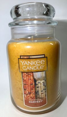 yankee candle jar filled with corn on the cob