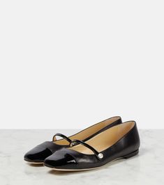 Elisa embellished suede ballet flats in black - Jimmy Choo | Mytheresa Jimmy Choo Ballet Flats, Jimmy Choo Flats, Patent Leather Ballet Flats, Wishlist 2024, Designer Shopping, Embellished Flats, Suede Ballet Flats, Brown Flats, Black Ballet Flats