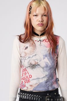 #mingalondon #graphictop #longsleeve #longsleevetop #rabbit #rabbitprint #rabbittop #white #whitetop #classof2024 #backtoschool #btsoutfit #backtoschooloutfit #korean #btsfit #backtoschoolinspo #outfitinspo #grungefashion #grungeaesthetic #grungestyle #aesthetic #grungegirl #outfitinspo #outfitinspiration #outfitideas #styleinspo #grungegirl #aestheticoutfit #90s #00s #outfitinspo #outfitideia #styleinspo Rabbit Graphic, Minga London, Paradise Lost, Long Sleeve Design, Character Graphic, Graphic Top, 90s 00s, Grunge Style, Main Character