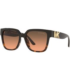 From Michael Kors&#x2C; these Women's Mk2170u 54mm Square Sunglasses feature: Plastic/AcetateSquare frameGradient lens Rx ableImported. Black Sunglasses Square, Black Tortoise, Michael Kors Sunglasses, Closet Essentials, Eyewear Womens, Women's Sunglasses, White Elephant Gifts, Dillard's, Eyewear Sunglasses