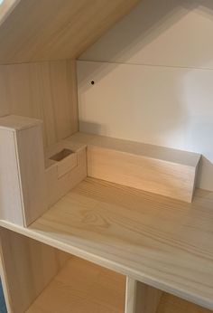 the shelves are made out of plywood