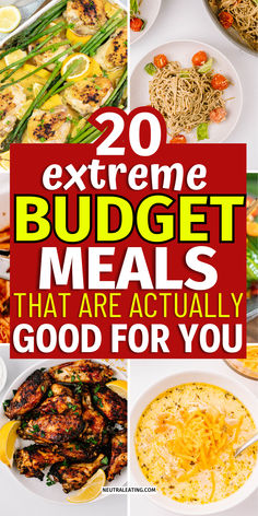 Healthy Budget Meals (Topics Include: Keto Meal Prep for the week on a budget for beginners, cheap meals with meat, and simple dinners when you're sick) Meals Under $50, Super Cheap Meal Ideas, Fast And Simple Dinner Ideas, Cheapest Meals For Two, Budget Chicken Meals, Frugal Meals For One, Cheap Meals Under 10 Dollars, Meals Under $5, Super Cheap Recipes