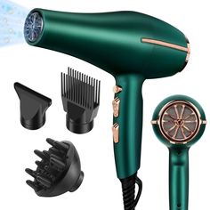 PRICES MAY VARY. 🌽🌽2000W Powerful Fast Drying: 2000 Watt hair dryer will provides more powerful winds and dry your hair faster, but it won’t overheat your hair and cause excess damage, an awesome hair dryer for men, women, kids, also for pets. 🥕🥕Easy to Use：3 heat adjustments and 2 wind speed adjustments make it easier to manoeuvre the hairdryer. Multi-speed adjustment can meet your different hair blowing needs. 🍆🍆Low noise:The maximum noise level of the hair dryer is under 82 decibels.It Blow Dryer Diffuser, Amazon Hair, Salon Hair Dryer, Hair Blow Dryer, Ionic Hair Dryer, Professional Hair Dryer, Cool Buttons, Hair Dryers, Hair Essentials