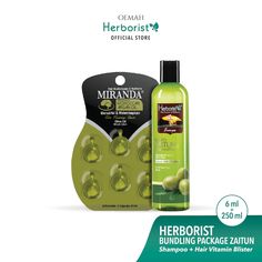 Terpopuler Bundling Herborist Shampoo Zaitun + Hair Vitamin Miranda (Zaitun) Olive Oil Shampoo, Olive Oil Hair, Moroccan Argan Oil, Hair Vitamins, Frizzy Hair, One Moment, Multivitamin, Hair Shampoo, Coconut Water