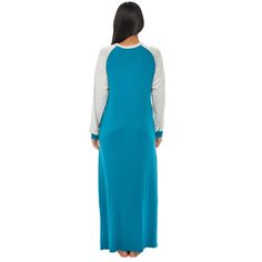 This long nightgown sleepshirt features a classic henley neckline with buttons and a full length kaftan style hem. Great as casual sleepwear or as a nursing nightgown. Lightweight, comfortable, good quality fabric and sewing. Made to last. Blue Long Sleeve Nightgown For Sleepover, Long Sleeve Blue Nightgown For Sleepover, Blue Long Sleeve Nightgown For Lounging, Relaxed Fit Full Length Sleepwear, Blue Casual Long Sleeve Nightgown, Blue Long Sleeve Hospital Nightgown, Casual Long Sleeve Blue Nightgown, Blue Long Sleeve Casual Nightgown, Long Sleeve Blue Nightgown For Hospital