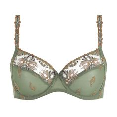 Full-cup bra CHANTELLE Champs Elysées Luxury Underwire Bra With Padded Cups, Luxury Full Cup Bra With Removable Cups, Elegant Full Cup Bra, Luxury Bra With Padded Cups, Luxury Padded Bra, Elegant Full Cup Bra With Padded Cups, Backseam Tights, Green Lily, Secret In Lace