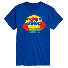 Get the perfect balance of fun and comfort with this Toy Story Ring Kings Men's Graphic Tee. © Disney / Pixar FEATURES Crewneck Short sleeveFABRIC & CARE Solid colors: cotton; Heather colors: cotton, polyester Machine wash Imported Size: XL. Color: Blue. Gender: male. Age Group: adult. Story Ring, Kings Man, Pixar Toys, Ash Grey, Mens Graphic Tee, Toy Story, Disney Pixar, Pixar, Unisex T Shirt