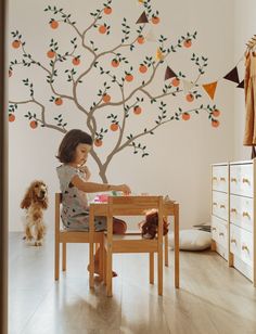 "[ITEM NO. 24255] Orange Tree Wall Decal Set Size: 90\"w x 90\"h (approx.) In the listings, colors are Light Brown / Dark Green / Persimmon. [SET INCLUDED] ♥ Tree ♥ Leaves ♥ Oranges * Above items are all separated so you can place them wherever you wish. * Included FREE Application tool and detailed Step-by-step Instructions with every purchase * This is an exclusive design only from PinknBlueBaby. [INFORMATION ABOUT PRODUCT] * Included FREE application tool and detailed Step-by-step instruction Orange Tree Branch, Outdoors Indoors, Tree Branch Wall, Baby Room Themes, Tree Mural, Orange Walls, Removable Wall Decals, Tree Wall Decal, Kids Wall Decals