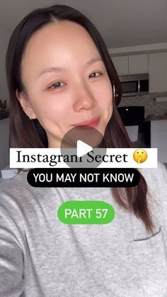 the woman is eating an ice cream cone in her mouth, and she says instagramn secret you may not know part 7