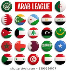 a large collection of badges with the names of countries in different colors and designs on white background