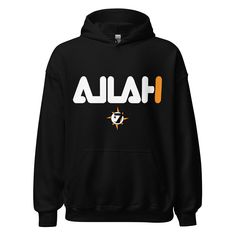 Peace to the Gods and the Earths! Check out this limited edition hoodie, emblazoned with the word ALLAH in the classic FILA logo style, with the universal flag of the Nation of Gods and Earths beneath it. This bold and powerful design is sure to turn heads and make a statement wherever you go. The Nation of Gods and Earths, also known as the Five Percenters, is a cultural movement and spiritual organization that emerged in the United States in the 1960s. Founded by Clarence 13X, a former member Black Streetwear Hoodie With Team Name, Black Hoodie With Team Name For Streetwear, Streetwear Hoodie With Team Name For Sports Season, Sports Season Hoodie With Team Name For Streetwear, Team Spirit Hooded Hoodie For Streetwear, Team Name Hoodie For Streetwear, Team Spirit Hoodie With Team Name For Streetwear, Sports Hoodie With Logo Print, Casual Streetwear Hoodie With Team Name