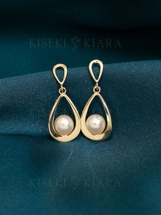 NOT GOLD PLATED, NOT GOLD FILLED! All our jewelry are stamped with a gold hallmark to certify the metal purity of the item. Product Details ☑14K SOLID GOLD ☑FRESHWATER PEARL: 4.7MM ☑DIMENSION: 12.8x7.8MM 💓Tarnish resistant and sweat resistant  💓Hypoallergenic, made without lead, nickel and cadmium Gold Information *9K gold is 9 parts pure gold or 37.5% pure. *10K gold is 10 parts pure gold or 41.7% pure. *14K gold is 14 parts pure gold or 58.5% pure. *18K gold is 18 parts pure gold or 75% pure Yellow Gold Drop Bridal Earrings For Formal Occasions, Formal Yellow Gold Drop Bridal Earrings, Formal Teardrop Bridal Earrings With Elegant Design, Teardrop Bridal Earrings For Formal Occasions, Formal 14k Yellow Gold Bridal Earrings, Classic Pear-shaped Gold Earrings, Classic Yellow Gold Bridal Earrings With Elegant Design, Elegant Rose Gold Teardrop Earrings For Anniversary, Elegant Oval Bridal Earrings For Anniversary