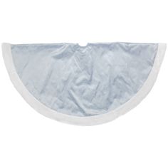 a blue and white bib on a white background