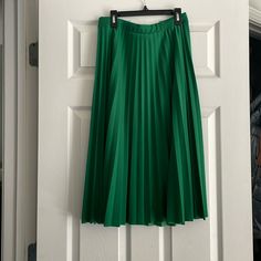 Beautiful And Timeless Skirt. New Skirt. Absolutely Stunning. No Tags. New Without Tag. No Pets, No Smoke Or Odor. See Closet For More Colors. Green Long Pleated Skirt For Spring, Spring Green Stretch Pleated Skirt, Green Lined Midi Pleated Skirt, Green Stretch Pleated Skirt For Spring, Green Stretch Maxi Skirt With Pleats, Green Stretch Pleated Maxi Skirt, Green Pleated Stretch Maxi Skirt, Green Pleated Full Skirt For Spring, Pleated Green Full Skirt