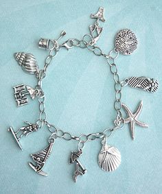 JilliciousCharms.com beach theme bracelet Cheap Adjustable Charm Bracelet For Beach, Silver Vacation Bracelet, Silver Metal Jewelry For Vacation, Beach Charm Bracelet With Lobster Clasp, Silver Metal Charm Bracelet For Beach, Silver Charm Bracelet With Lobster Clasp For Beach, Silver Charm Bracelet For The Beach, Silver Adjustable Charm Bracelet For Beach, Adjustable Silver Charm Bracelet For Beach