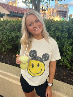 Smiley Tee – Wishes & Co. Smiley Necklace, Disney Trip Outfits, Disney Outfits Women, Disney Themed Outfits, Cute Disney Outfits, Family Jewelry, Disney World Outfits, Disneyland Outfits, Mouse House