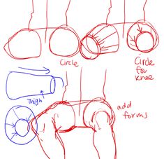 the diagram shows how to draw hands and feet