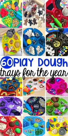 play dough trays for the year roundup