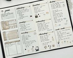 an open planner with some things to do on it and a cup of coffee next to it