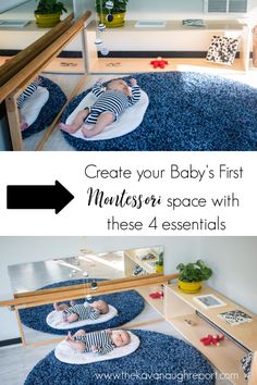 a baby's first montessor space with these 4 essentials