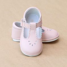 Easter Baby Girls Classic Pink Scalloped Perforated Mary Jane - Petitfoot.com Cute Spring Mary Janes With Closed Toe, Pink Mary Janes With Rubber Sole For Spring, Spring Closed Toe Mary Janes For School, Spring School Mary Janes With Closed Toe, Spring Mary Janes For School With Closed Toe, Spring Season Mary Janes For School With Closed Toe, Pink Closed Toe Mary Janes For Spring, Spring Pink Closed Toe Mary Janes, Custom Baby Shoes