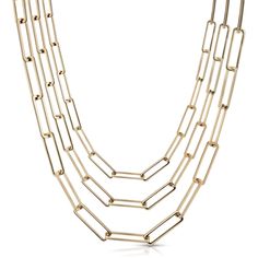 Brass Large Rectangle Link Layered Chain Necklace. Chains have a protective coating to prevent from tarnishing.10K Gold Plated and Rhodium Plated.Links for the Large Rectangle Link Chain measure 5.4mm wide x 18mm long. Layer Measurements below: Top chain length - 16"Middle chain Length - 18"Bottom chain Length - 20"Handmade in the USA Healing Crystals Decor, Banda Bags, Long Layer, Matcha Tea Powder, Layered Chain Necklace, Layered Chain, Unique Baby Gifts, Layered Chains, Link Chain Necklace