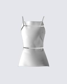 Simple, yet sophisticated - this ivory top is the perfect look for a casual-chic look 🤍 Made from cotton fabric, and complete with a high straight neckline, a sexy open back, and adjustable straps 😍 Chic Halter Neck Camisole With Built-in Bra, Chic Tops With Built-in Bra And Tank Straps, White Halter Neck Camisole With Built-in Bra, Chic Backless Camisole With Straps, Tank Top With Built-in Bra For Day Out, White Tank Top With Built-in Bra For Day Out, Elegant Crop Top With Delicate Straps, White Backless Top For Night Out, Elegant Backless Tank Top With Adjustable Straps