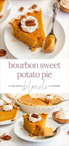 the cover of bourbon sweet potato pie