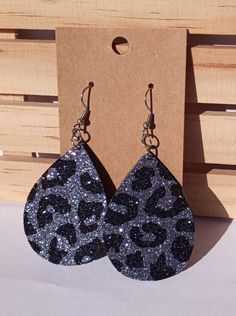 Black Leopard Print, Cheetah Print Earrings, Glitter Leopard Print Earrings, Animal Print Earrings, Leopard Print Earrings, Leopard Print Animal Print Earrings, Black Leopard Print, Glitter Earrings, Black Leopard, Cheetah Print, Mother’s Day, Jewelry Earrings Dangle, Leopard Print, Animal Print