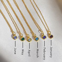 Reflect your birth month with our Birthstone pendant necklace. This necklace makes for a meaningful personalized gift for you or someone special. The perfect birthday, graduation, or Christmas gift. Each necklace is handmade and made in gold vermeil, thick 18k gold layer on 925 sterling silver. - Pendant size: 6 mm- Adjustable chain 16 to 18 inches.- Shower safe / tarnish resistant - Made in gold vermeil: a thick 18k gold layer on sterling silver.- 1 Year warrantyJan: GarnetFeb: AmethystMar: Aqu Star Choker, Birthstones By Month, Gold Diamond Hoop Earrings, Necklace Birthstone, North Hollywood, Gold Choker Necklace, Birthstone Pendant, Birthstone Gifts, The Perfect Birthday