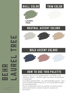 the different shades of paint that can be used for wallpapers and other surfaces