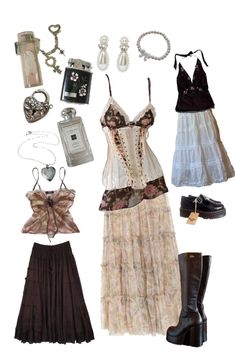 Misty Day Outfits, Fairy Grunge Outfit, Earthy Vintage, Coquette Princess, Vintage Corset, Day Outfits, Princess Style