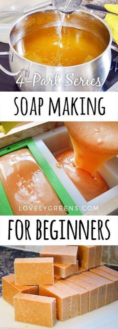 soap making for beginners with text overlay